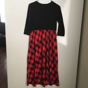 Girls plaid dress